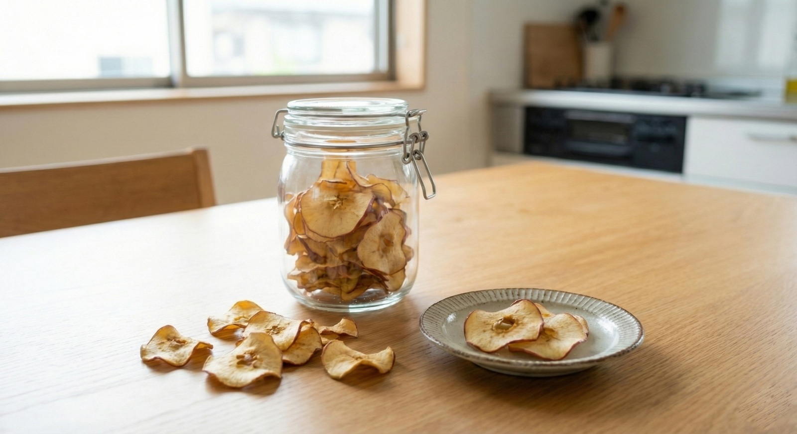 りんごチップス瓶